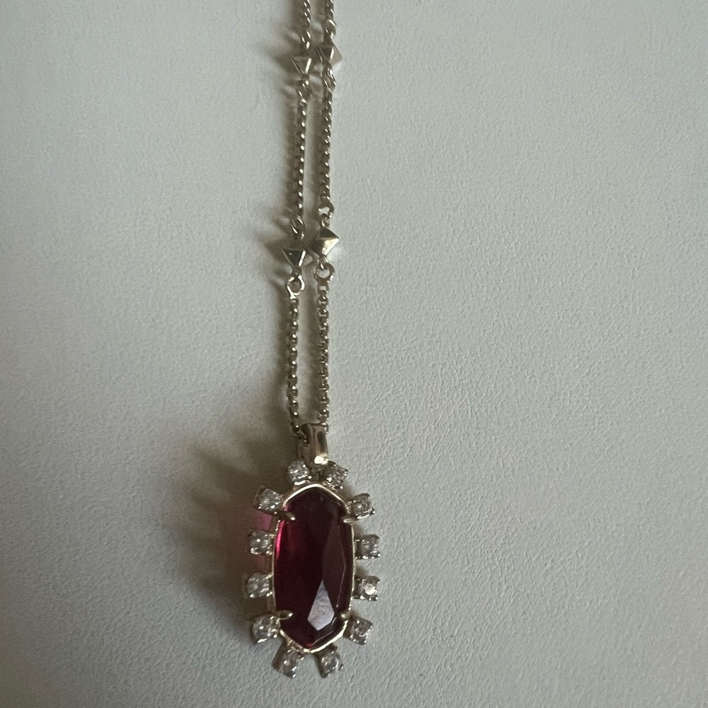 Dark Pink/ Reddish Adjustable Multi Length Neckla… - image 6